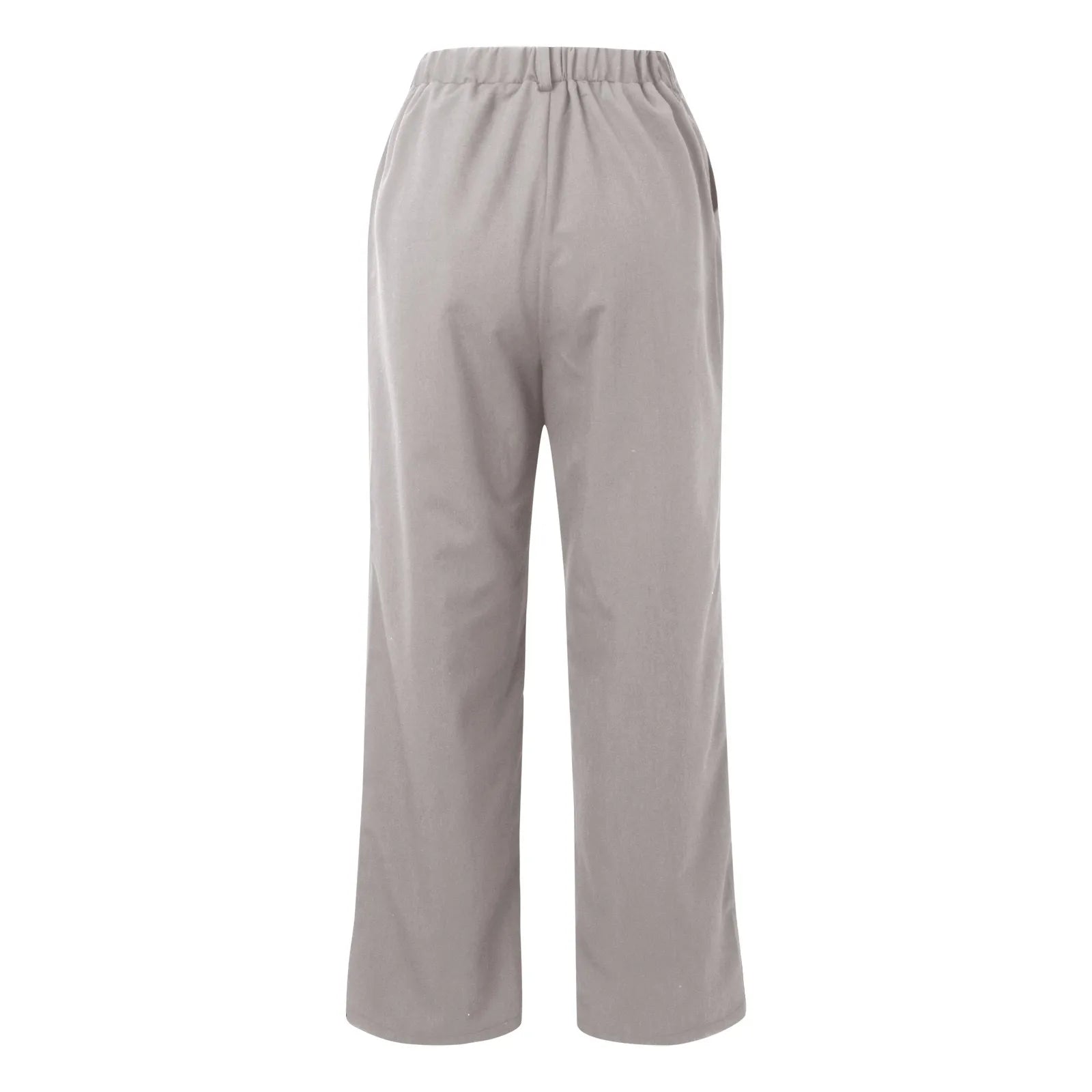 Solid Wide Leg Pants for Woman Work Business High Waisted Pants Office Elastic Trousers Casual Streetwear Womens&