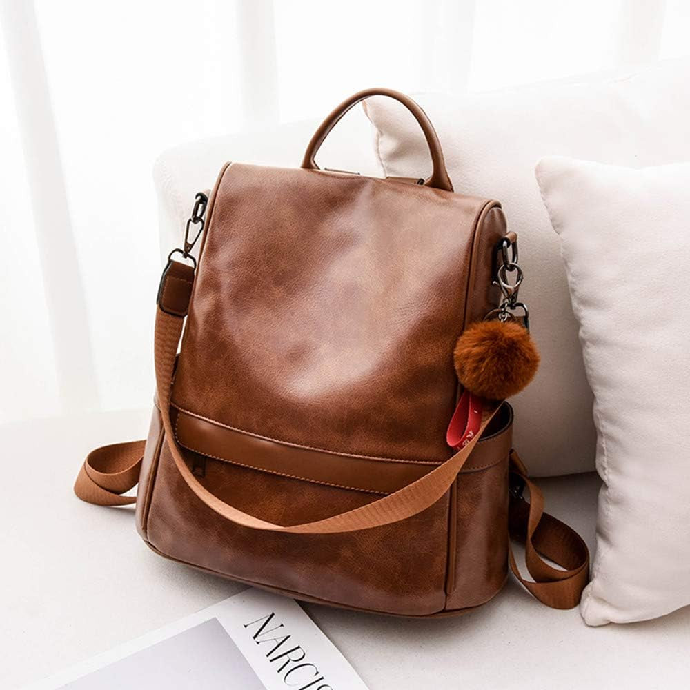 Chic & Secure PU Leather Backpack