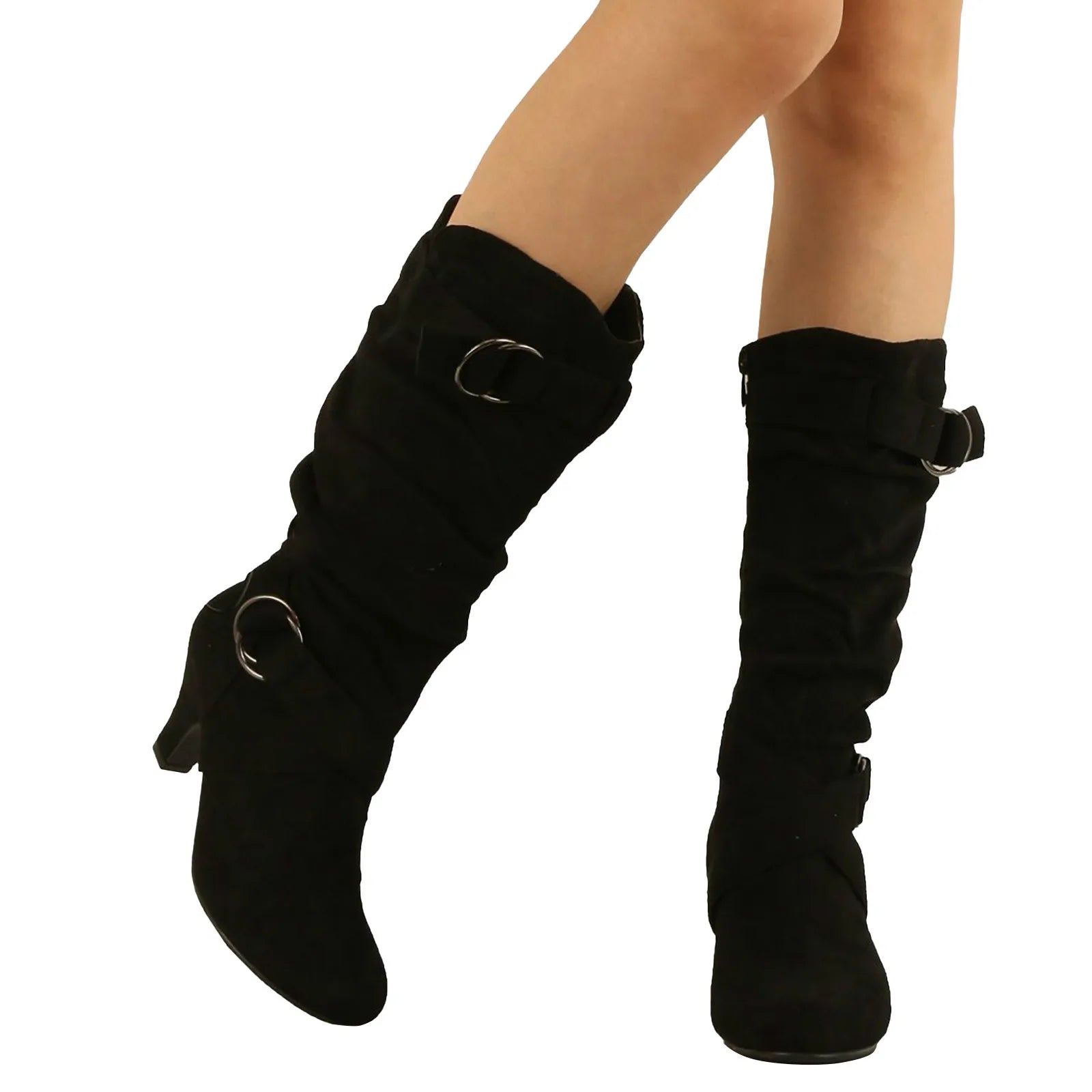 Classic Mid Heel Mid-Calf Boots