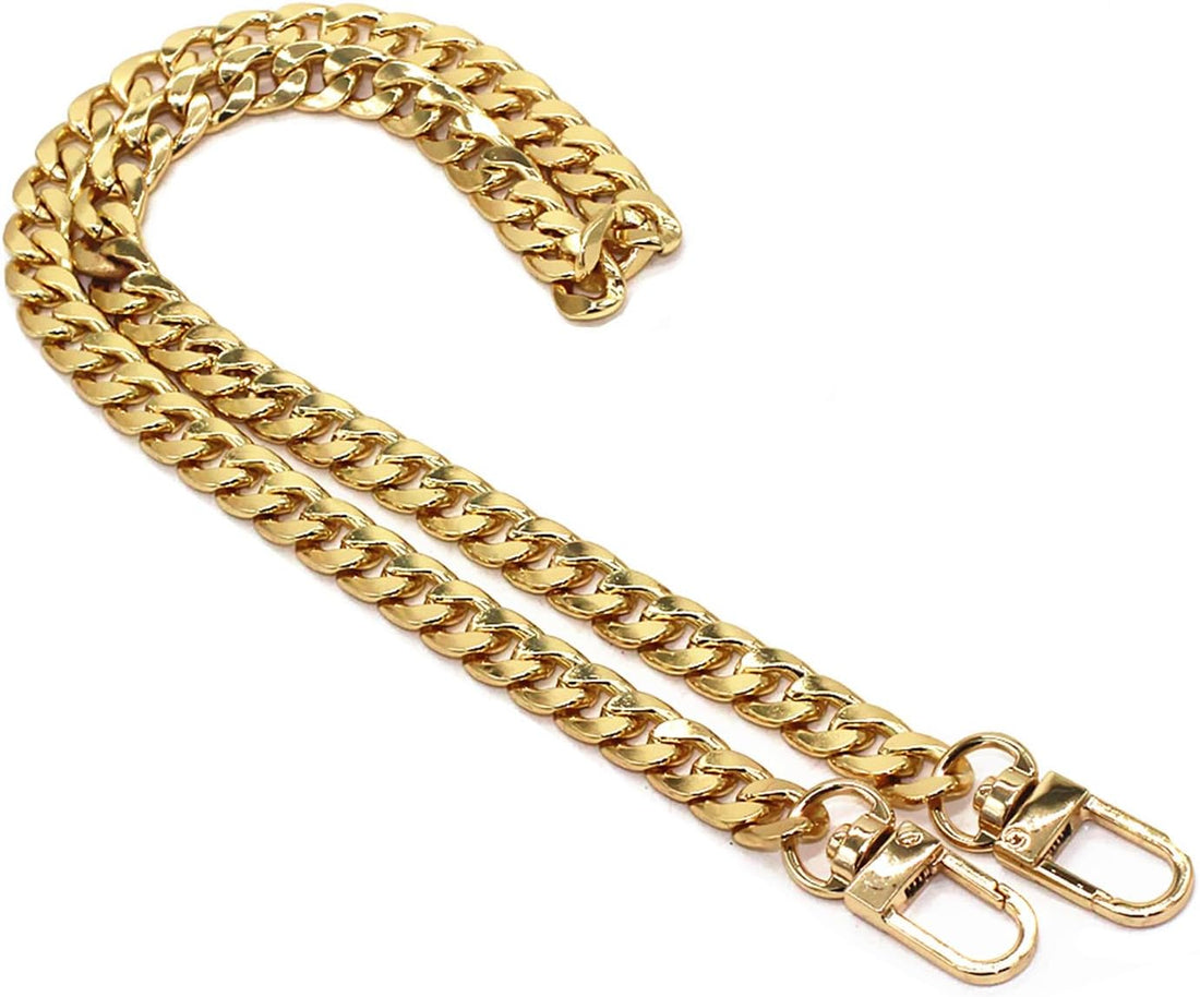 Adjustable Handbag Replacement Chain with Metal Buckles