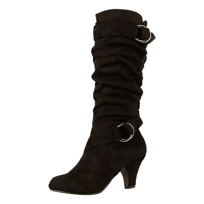 Classic Mid Heel Mid-Calf Boots