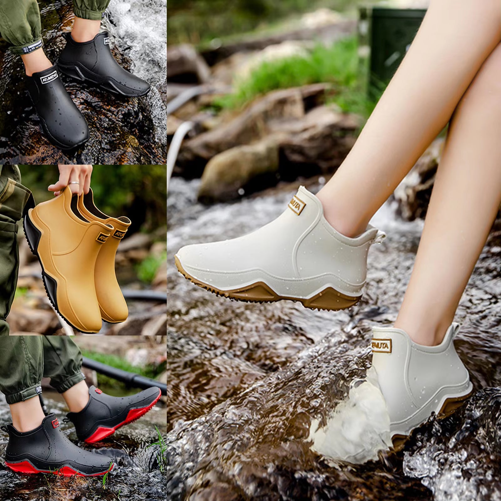 Waterproof Short Ankle Rain Boots