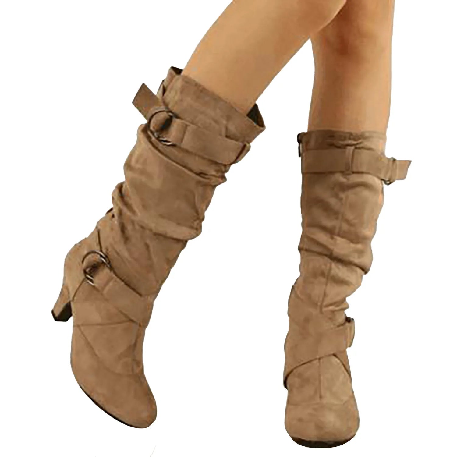 Classic Mid Heel Mid-Calf Boots