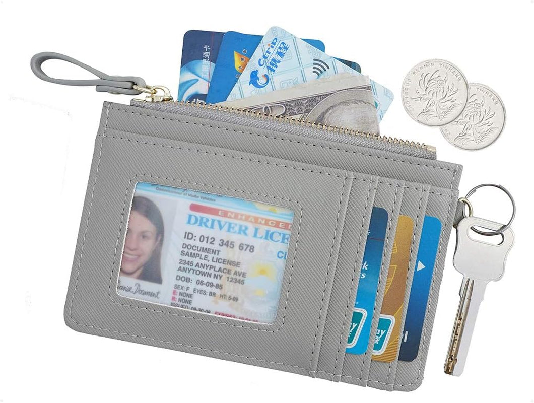 Stylish Wristlet with Card Case, Coin Pocket &amp; Keychain