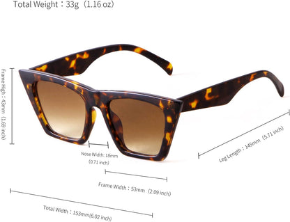 Cat Eye Square Sunglasses