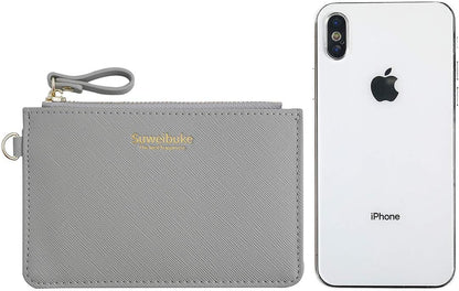 Stylish Wristlet with Card Case, Coin Pocket &amp; Keychain
