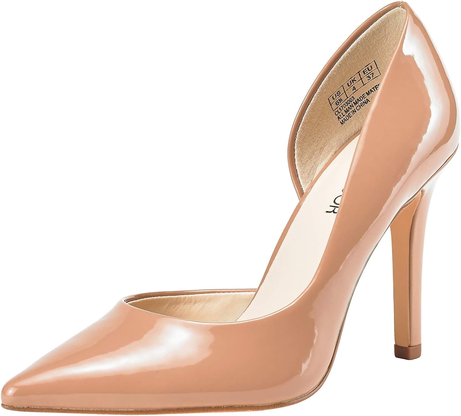 Pointed, Closed Toe Classic Slip on Stiletto Pump